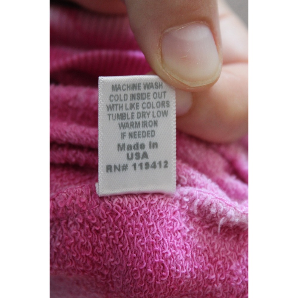 Monrow M Pink Tie Dye Sweatshirt Crewneck Long Sleeve French Terry - Picture 11 of 11